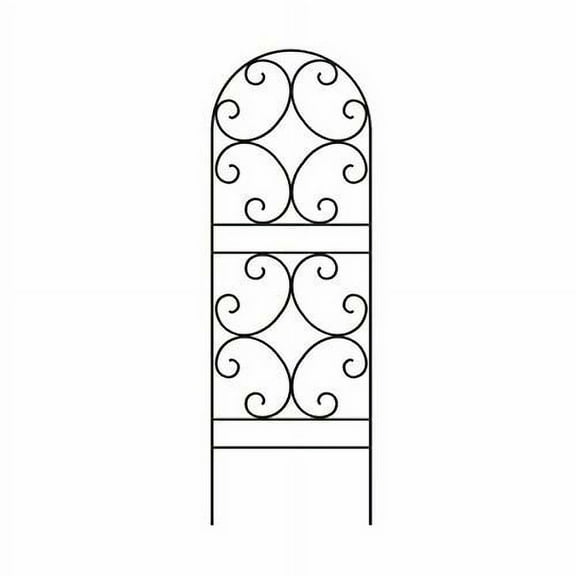Panacea Scroll Trellis, Black, 72"H