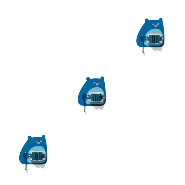 Naiovety Soporte organizador de fregona, colgador de pared para baño, gancho para escoba, azul oscuro Type1 NO1