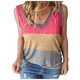 thumbnail image 1 of Chaleco sin mangas con cuello en V a la moda para mujer Contraste de color Falso Dos tops Pompotops lopia997348, 1 of 6