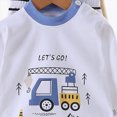 thumbnail image 4 of HCNTES Toddler Baby Boy Soft Loungewear Outfits Set Kids All-Weather Clothes Cute long Sleeve Shirt + Pant Baby Boy Pajamas Sleepwear Set(A01-Blue,5-6 Years), 4 of 5