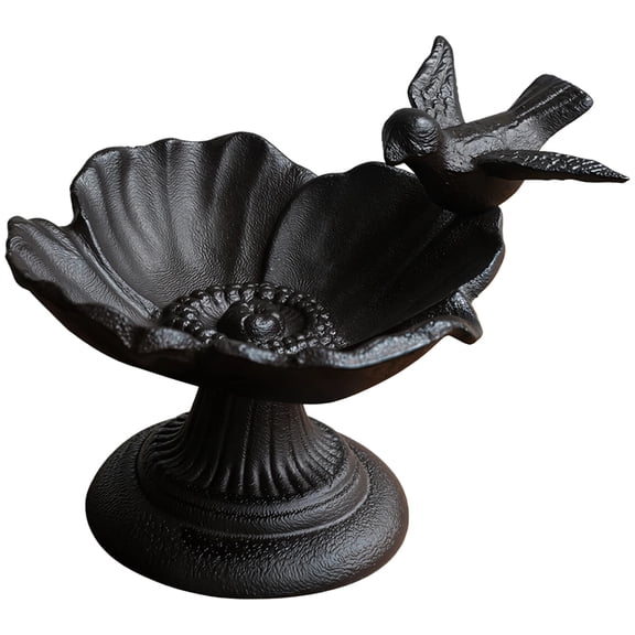 Vintage Cast Iron Sunflower Bird Feeder for Gardens, Patios, and Balconies