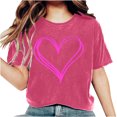 thumbnail image 2 of Fankiway Ensemble de Vêtements pour Femmes, Manches Courtes Imprimées, Col Rond, 2 Pcs, 2 of 5