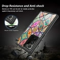 thumbnail image 5 of Samsung Galaxy Note 20 5G Case (6.7"), Rosebono Hybrid IMD Design Graphic Anti-Scratch Fashion Cute Colorful Silicone Skin Cover Armor Case for Samsung Galaxy Note 20 5G (Colorful Mandala), 5 of 5