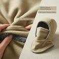 thumbnail image 4 of Winter Warmth 2-in-1 Hat & Face Mask, Thickened One-Piece Winter Unisex Windproof Warm Balaclava, for Outdoor, 4 of 7