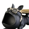 thumbnail image 3 of yuksok Dog Desk Storage Tray Statue Fruit Tray Animal Sculpture Desk Sundries Container Black, 3 of 3