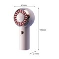 thumbnail image 2 of Ventilador de mano Ventilador Personal Recargable Pequeño con Cable 3 Velocidades Rosa+Pequeño Magideal Ventilador de mano, 2 of 6