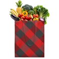 thumbnail image 1 of Retro Plaid Canvas Tote Bag Buffalo Checkered Pattern Vintage Style Geometric Design Rustic Aesthetic Cute Reusable Foldable Shopping Tote, 1 of 6