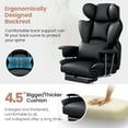 thumbnail image 4 of CoolHut Ergonomic Desk Chair Breathable Mesh Chair with Adjustable High Back Lumbar Support Flip-up Armrests, Executive Rolling Swivel Comfy Task Computer Chair for Home Office, Black, 4 of 6