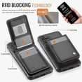 thumbnail image 3 of Funda trasera de cuero para Samsung Galaxy S23 FE, compatible con funda MagSafe, con tarjetero., 3 of 5