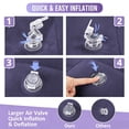 thumbnail image 5 of Elook Inflatable Foot Rest for Air Travel, Blow up Car Seat Foot Rest for Kids, Toddler Airplane Bed Seat Extender for Long Flight, Portable Plane Pillow, 5 of 6