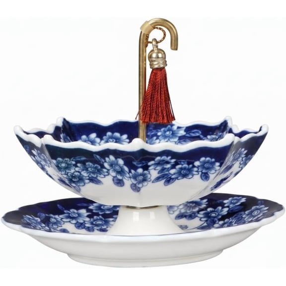 Umbrella Tea Infuser, Ceramic, Dual-Function, Loose Leaf and Coffee