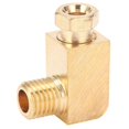 thumbnail image 5 of 90 Degree Brass Compression Tube Fitting Adapter for Oil Lubrication System PL408 4mm M8 x 1, 5 of 5