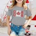 thumbnail image 2 of PMVFHDE Canada Day T-Shirt à Motif Imprimé de Feuille d'Érable pour Filles Camisoles pour Filles Canada Day T-Shirt à Manches Courtes pour Filles T-Shirt d'Été à Col Rond Coupe Décontractée Chandails de Base, 2 of 4