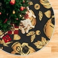 thumbnail image 5 of FMSHPON Halloween Skull Pumpkin Xmas Christmas Tree Skirt Stand Mat for Holiday Party Decoration Indoor Outdoor 48 inches, 5 of 6