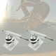 thumbnail image 1 of 1 par de ejes de skate de 3,25 pulgadas para hangar de reemplazo de tomas para camiones de longboard blanco Cola Camiones de skate, 1 of 8