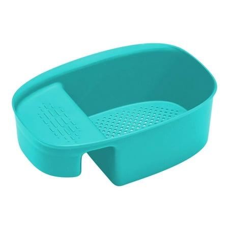 

Drain Clog Remover Sink Colander Basket Multifunction Saddle Sink Food Waste Strainer Kitchen Storage Rack For Washing Spoon Forks Vegetables 2Pc