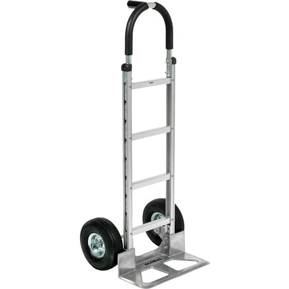 Global Industrial Aluminum Hand Truck Pin Handle, Pneumatic Wheels