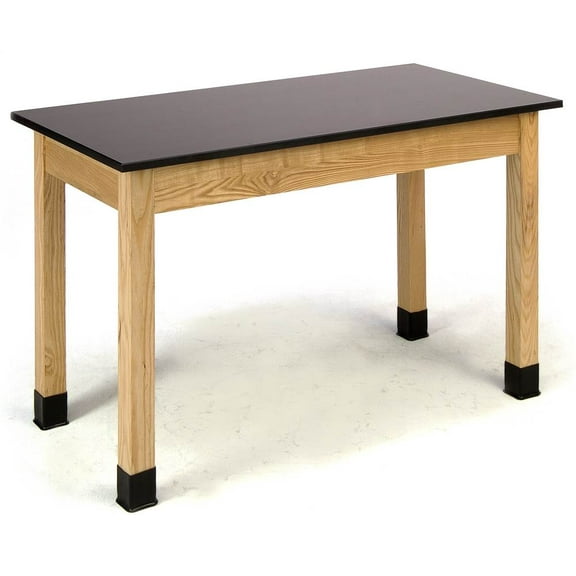 Phenolic Top Science Lab Table with Ash Frame (48 in. W x 24 in. D x 30 in. H (74 lbs.))