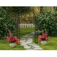 thumbnail image 2 of Safavieh Pagan Outdoor Iron Arbor, Black, 2 of 11