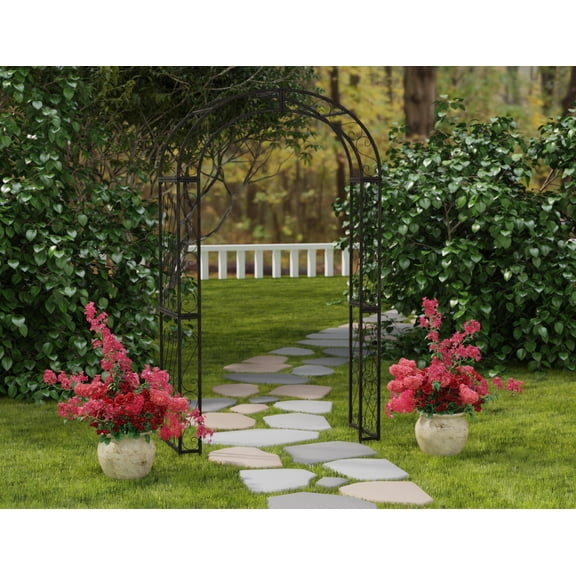 Safavieh Pagan Outdoor Iron Arbor, Black