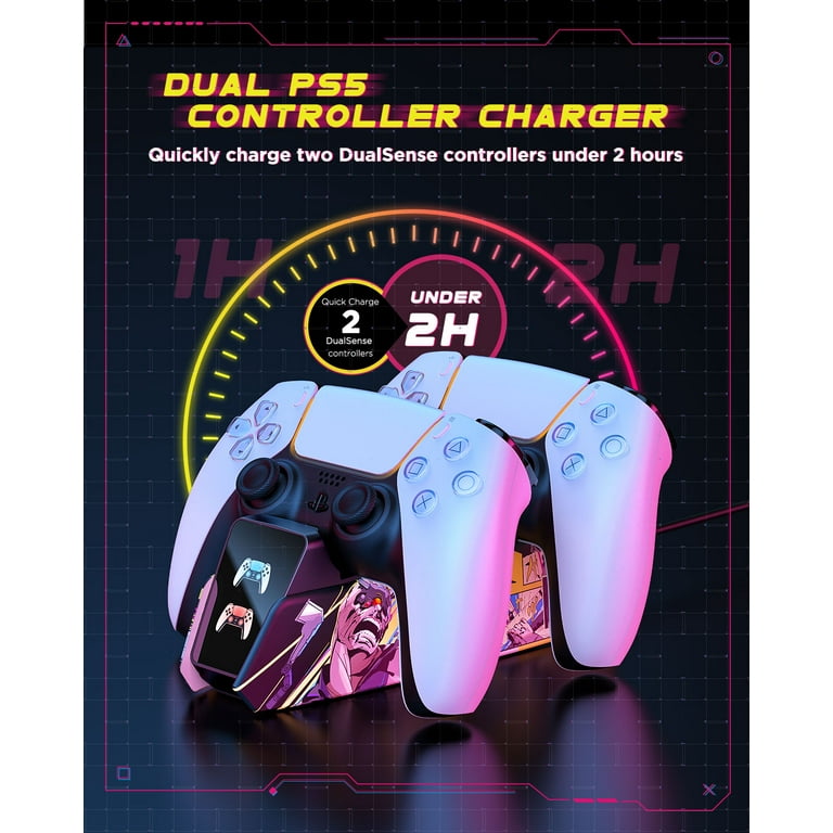 PS5 Charging Station, PS5 Controller Charger Station for Dualsense