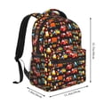 thumbnail image 2 of Wukai Construction Truck Laptop Backpack Casual Travel Backpack Large School Bag for College, Business,Travel-One Size, 2 of 5