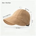 thumbnail image 3 of Cutuoiiu Women Ponytail Sun Hat Foldable Wide Brim Open Top Visor Cap Adjustable Outdoor Sun Protection Hat for Golf Hiking Beach Travel, 3 of 7