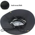 thumbnail image 4 of FOCUSNORM Mens UV Protection Wide Brim Sun Hats Cooling Mesh Cap Foldable Travel Outdoor Fishing Hat, 4 of 6