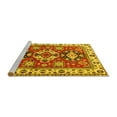 thumbnail image 2 of Ahgly Company Machine Washable Indoor Rectangle Persian Yellow Traditional Area Rugs, 5' x 7', 2 of 4