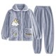 thumbnail image 2 of Puntoco Conjunto de casa de Invierno para Parejas, Suave y cómodo, Grande, Grueso y Afelpado, para Mujer Puntoco Puntoco-6789, 2 of 3