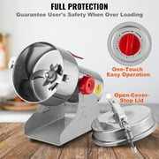 KFFKFF 1000g Electric Grain Mill Grinder, 3000W High-Speed Stainless Steel Pulverizer for Dry Grains, Spices, Coffee, Corn, and Pepper, Swing Design