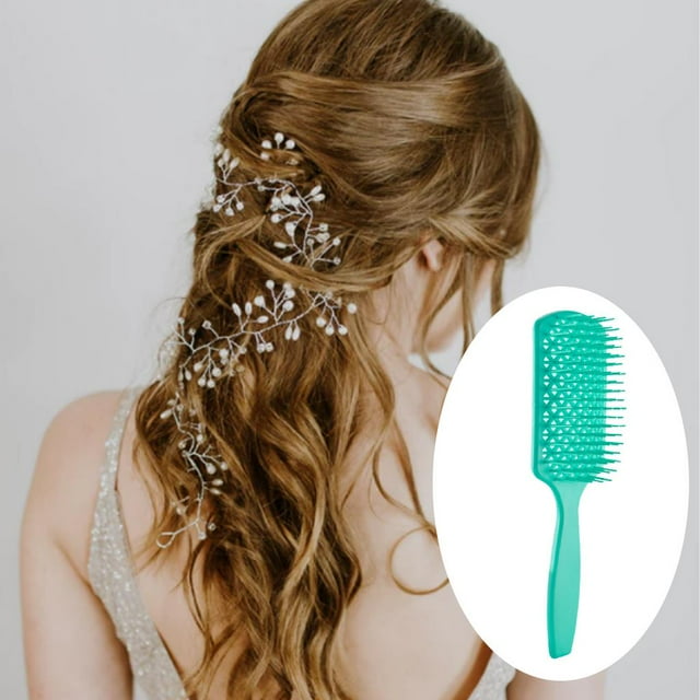 Cepillo para El Cabello Cepillo para El Cabello Ventilado Peines de licencia Grande Cepillo para El Cabello Herramientas de Peluquería para Desenr - Verde Macarena cepillo de pelo