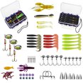 thumbnail image 3 of 67 Uds Kit Señuelos Pesca Blandos Anzuelos Con Cabeza Juego Cebo Señuelo, 3 of 5