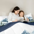 thumbnail image 4 of Manfei Natural Landscape Bedding Comforter Set,Mountain Pine Tree Twin Comforter Sets,Rustic Plant Bedding Set For Adults,Breathable Home Decor Reversible,2-Piece, 4 of 7