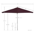 thumbnail image 5 of California Umbrella Venture 11' Silver Market Umbrella in Purple, 5 of 5