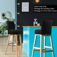 thumbnail image 2 of PiccoCasa Stretch Spandex Bar Stool Cover for Short Back Chair Black 2, 2 of 8