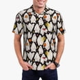 thumbnail image 2 of Balery Different Ghosts Printed Men’s Short Sleeve Polo Shirt, Midweight Men's Shirt,Golf Polo shirts -Medium, 2 of 8