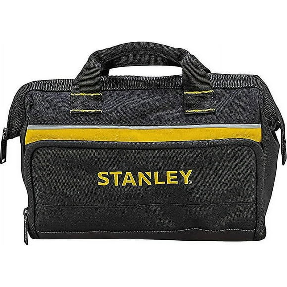 Stanley 1-93-330 600 Denier Canvas Tool Bag - 8 Interior Compartments - Reinforced Base - Cotton Padded Handle - Dimensions: 300X130X250mm