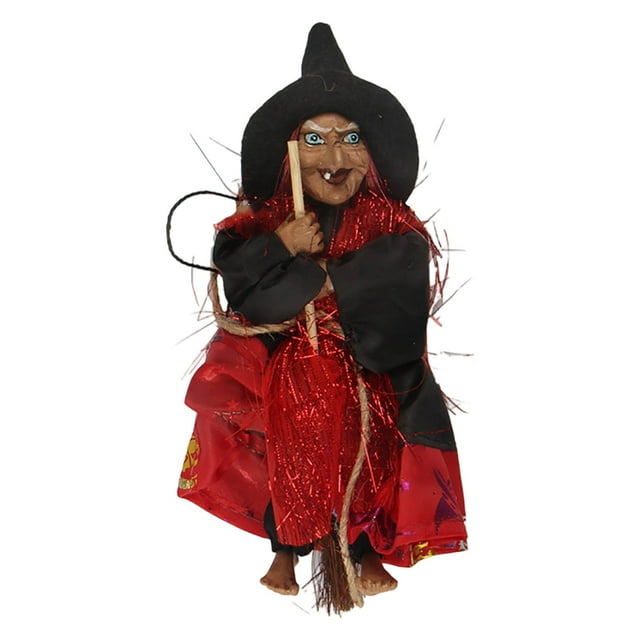 Halloween Decorations Desktop Ornament Witch Statue Gothic Home Bar Accessory Party Prop for Theme Gatherings and Celebrations