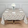 thumbnail image 3 of White Christmas Star and Gift Pattern Square Tablecloth,Waterproof Square Table Cover,Wipeable Spillproof Washable Table Cover for Home Kitchen Party Decor 42"X42"(107x107cm), 3 of 6