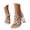 Beige, variant on Women's Rhinestone Butterfly Clear Block Heel Sandals Open Toe Elastic Ankle Strap Heel Dress Shoes Square Toe Heels Party Wedding Sandal Shoes(Black,6.5)
