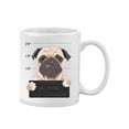 thumbnail image 2 of Funny Pug Prisoner Design. Mug  -Image by Shutterstock,, 2 of 4