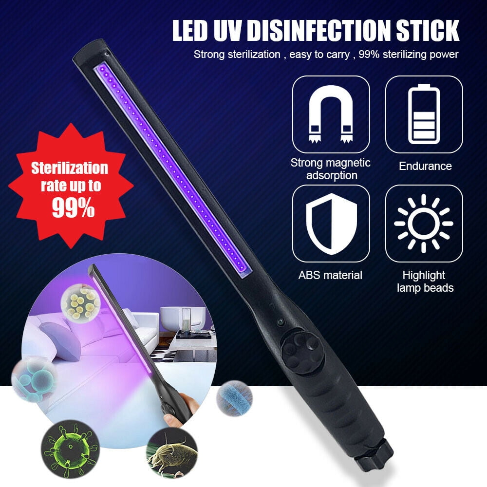 Portable LED UV UVC Disinfection Lamp Germicidal Sterilizer Light Tube Handheld 
