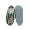 thumbnail image 6 of Domzle Embroidered Womens Mens Slippers Puffy Soft Comfortable Non Slip Slides Winter Indoor Flat Warm House Slippers Green Wide-7.5, 6 of 9