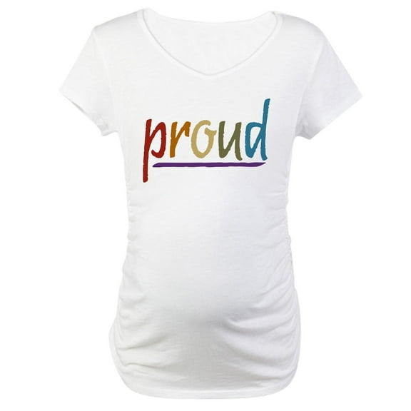 CafePress - Earth Pride Maternity T Shirt - Cotton Maternity T-shirt, Cute & Funny Pregnancy Tee