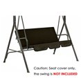 thumbnail image 2 of Advancent Fundas de asiento para sillas de exterior, bolsa impermeable para columpio de Patio, cubierta de repuesto para columpio de jardín de 3 Jardín y Patio café, 2 of 6