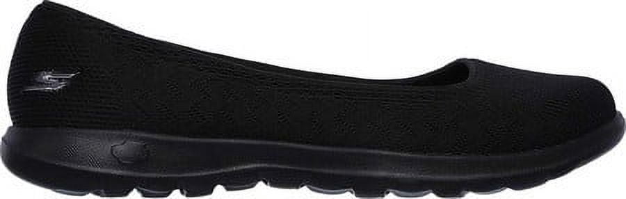 Skechers; Women's Goga Max Insole Skimmer Slip-on Casual Dress Shoes, Black, 8