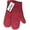 Red, variant on DISEN Oven Mitts, with the Heat Resistance of Silicone and Flexibility of Cotton, Recycled Cotton Infill, Terrycloth Lining, 480 F Heat Resistant Pair, Black