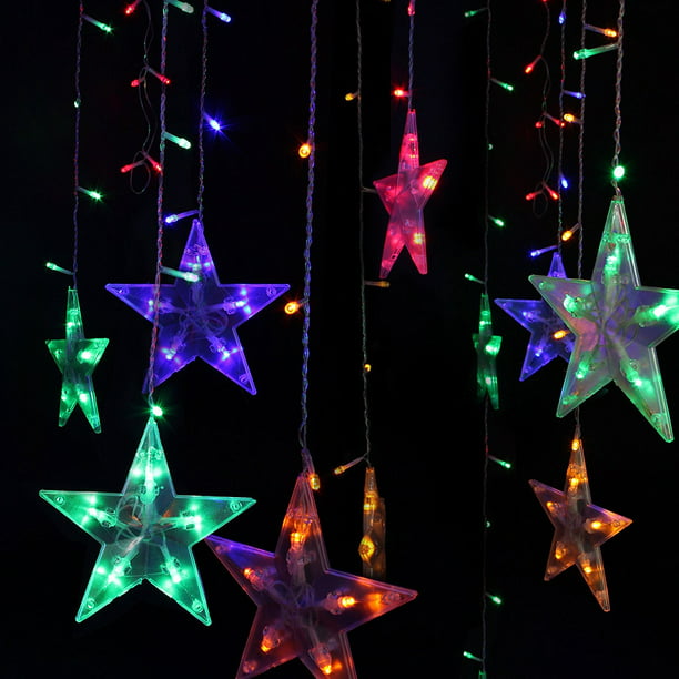 Festival Water Proof Christmas Decorations Tree Lights Outdoor String Lights 120 Leds 3m 10ft Five Pointed Star String Lights For Bedroom Patio Parties Colorful Light Walmart Com Walmart Com,Front Yard Kerala Style Landscape Design Photos