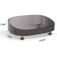 thumbnail image 2 of ABCISI Perfume Tray, Acrylic Round Makeup Trays for Bathroom and Bedroom, Decorative Vanity Trays for Countertop and Dresser Tops （Black）, 2 of 14